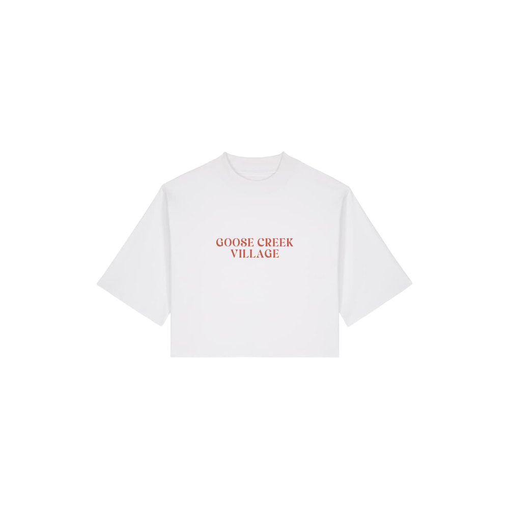 Women's cropped t-shirt EMBROIDERY Goose Creek Village
